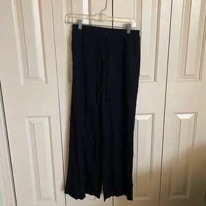 A New Day black linen wide keg pants